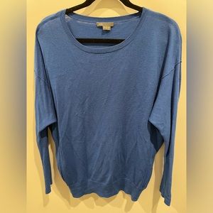 Vince blue “batwing” cashmere sweater some pilling medium